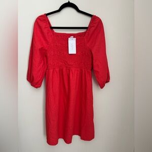 Isabel by Ingrid And Isabel Women’s Maternity Linen Smocked Dress NWT Size Small